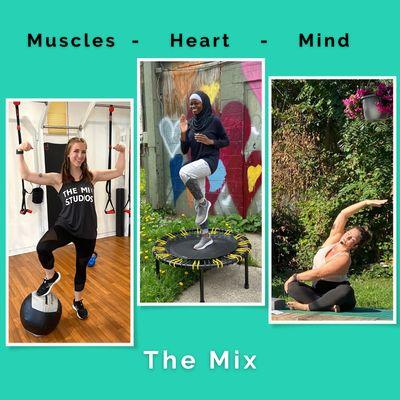 Strength Training, Mini Trampoline Fitness, and Yoga. The Mix