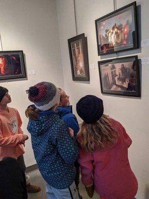 The Afterschool Place monthly field trip to Bismarck Art Galleries Association