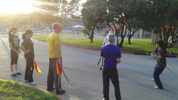 Tai chi weapons class