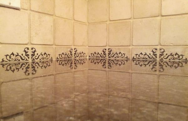 Santa Lucia tile-4x4 with 2x4 listello