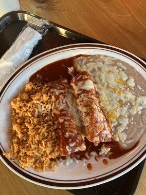 Enchilada plate