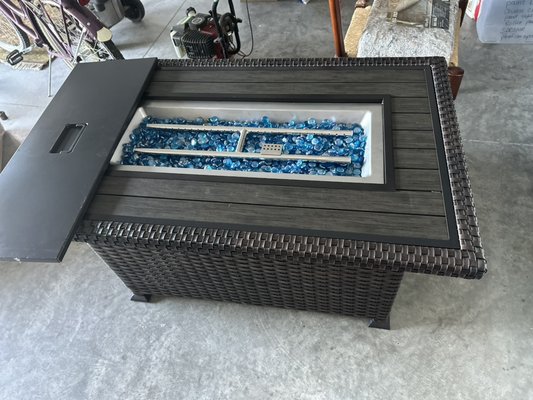 I also besides cleaning will do projects for customers. Fire pit coffee table I put together