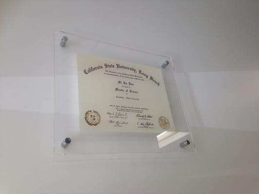 my degree behind plexi