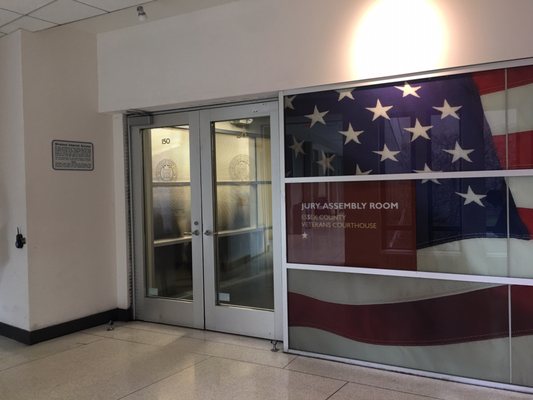 Entrance to the JMO inside the courthouse building