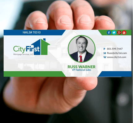 Welcome to City1st Mortgage, Russ Warner has joined City First Mortgage Services