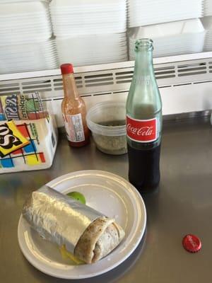 Asada burrito &soda $7.46