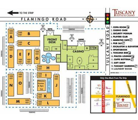 Property Map - we are located in the Fitness Center between buildings i and k.