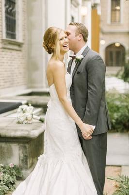 A wedding captured at Houston's historic Julia Ideson Library.  Photo by Alicia Pyne Photography.