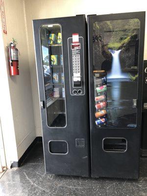 We have a soap and soda vending machine