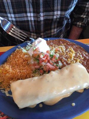 Beef chimichanga