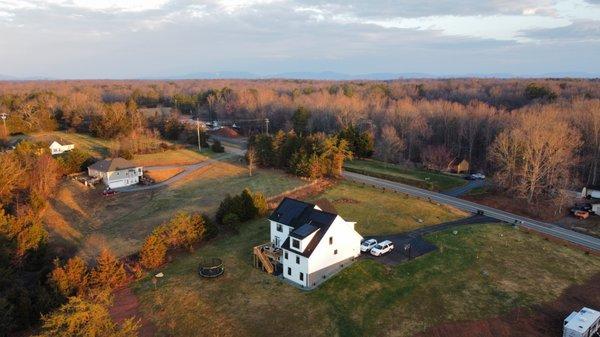 Completed rooftop solar installation in Troy Virginia.