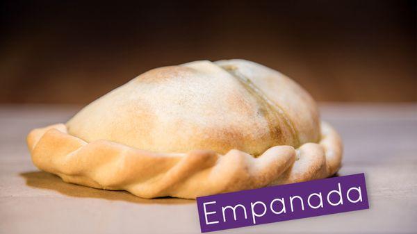 3 Different Empanada Flavors. Beef, ham and cheese or Spinach