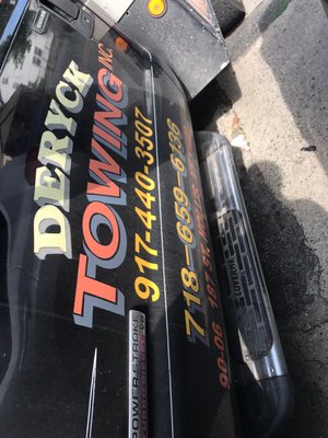 Company/owner tow truck