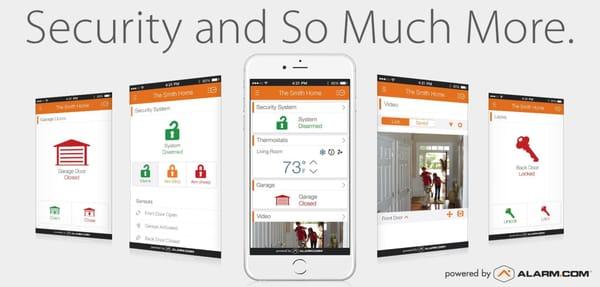 Smart home offerings include:  Thermostats Cameras Door Locks  Lights Intercoms  Garage Doors