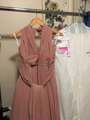 Dusty Pink Bridesmaid Dress