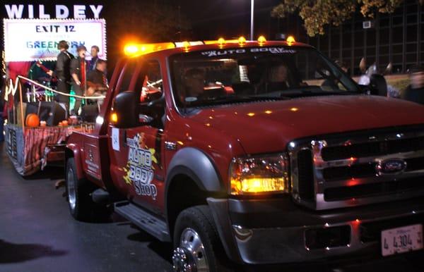 Tow truck in Edwardsville parade