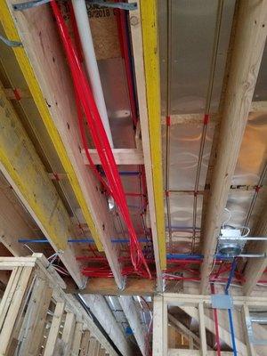 Residential Pex hot water systems.