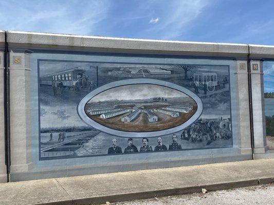 Jeffersonville Flood Wall Mural