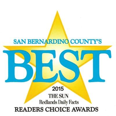 Voted 2015 Best Real Estate Company in the San Bernardino/ Redlands area