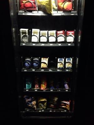 Snack machine inside