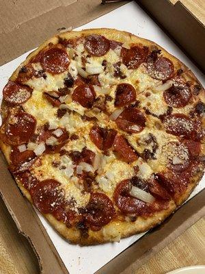 Pepperoni bacon onion