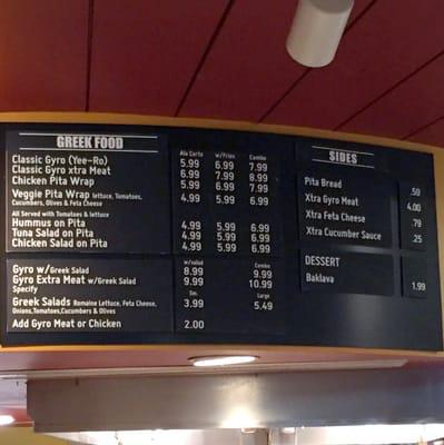 Menu Board