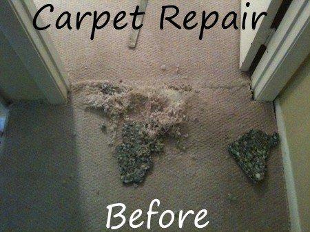 Carpet Repair - Before