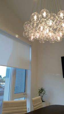 Conference room chandelier