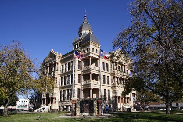 Historic Denton Courthouse on the square