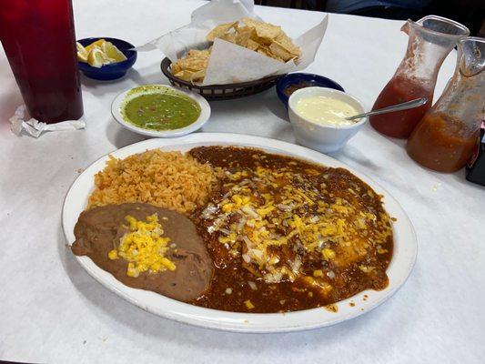 Cheese enchiladas