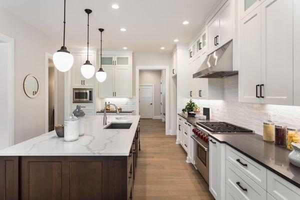 What do you think of the clever built in sink in this kitchen island?  
 #kitchen #kitchendesign #interiordesign