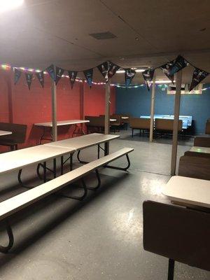 Concession area used for private birthday parties