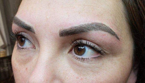 Final touchup, 2nd session of microblading