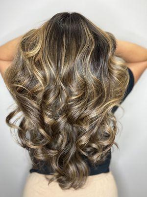 Brunette balayage