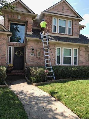 Getting Mold/Mildew off Roof and upstairs brick