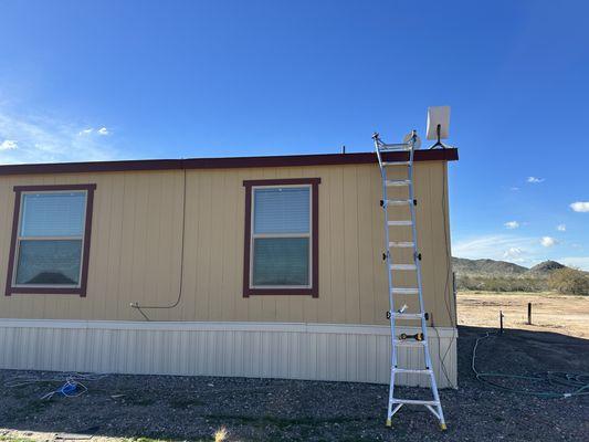 Starlink install in Maricopa County.