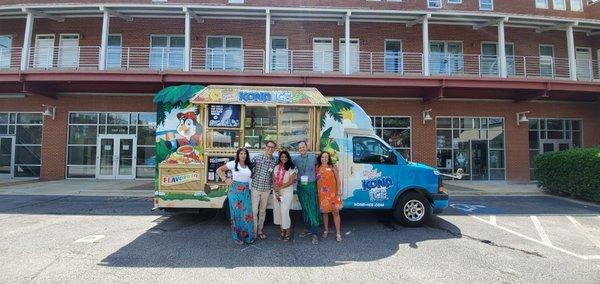 Summer fun events with Kona ice truck for all past and current clients!