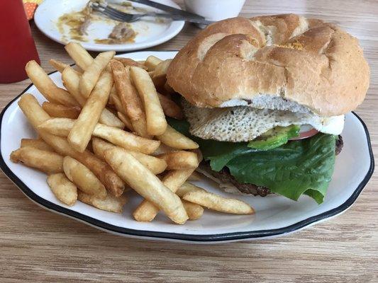 California burger.  Huge and delicious!