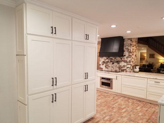 New Pantry made up of 6 wall cabinets