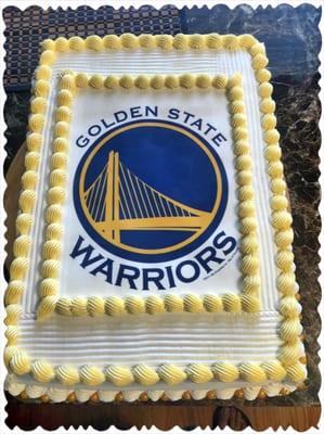 Dub City inspired cake! Let's go warriors!!