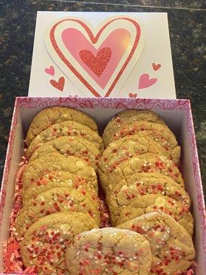 Gluten free cookies- white chocolate chip with sprinkles