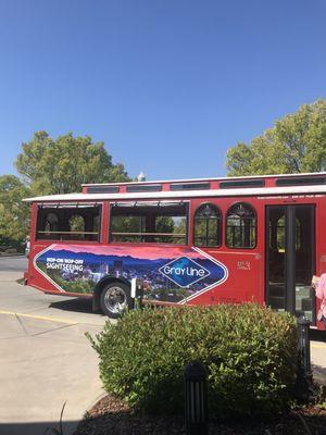 The tour trolley