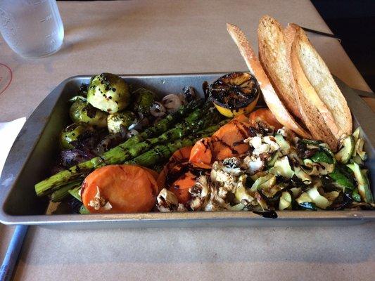 Fire-roasted vegetables with Balsamic glaze. Fantastic.