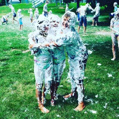 Shaving cream fights