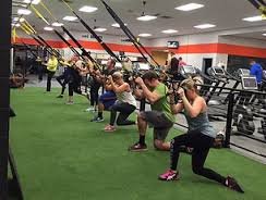 Functional Training Area with TRX Equipment and Classes.