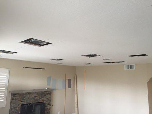 Multiple ceiling patches