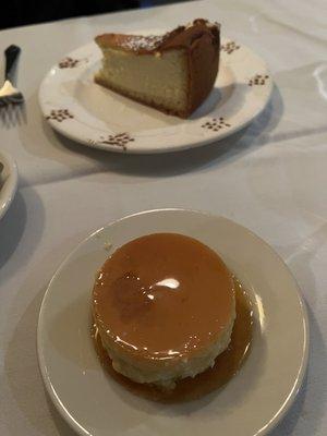 Carmel custard & Italian cheese cake