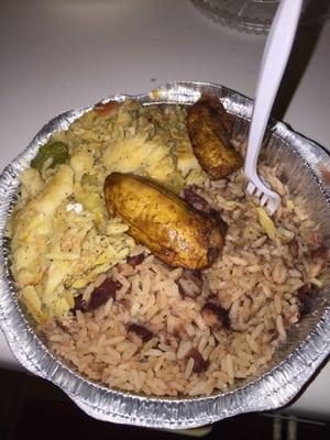 Saltfish w. Rice & Peas