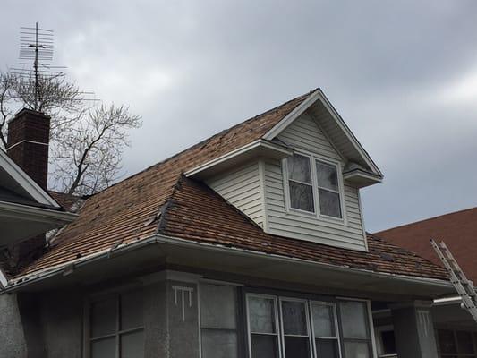 Tore of old roof and re-decked entire deck with 3/4 CDX plywood.