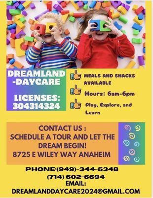 Daycare flyer